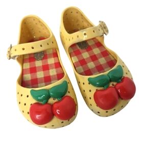 Mini Melissa Cherry Jelly Shoes Size 6